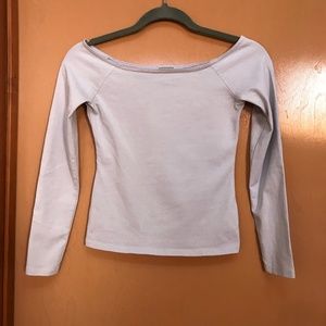 ASOS Cropped Boatneck long sleeve top Size XS